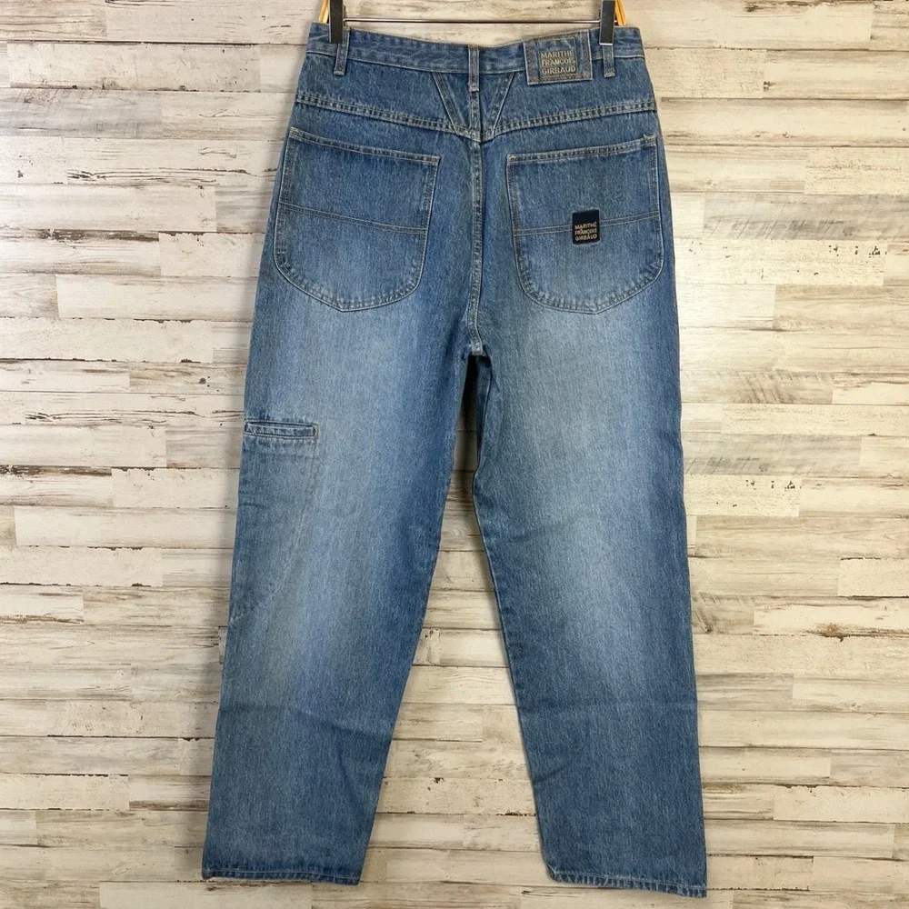 VTG Marithe Francois Girbaud Jeans Men 32M Blue Denim Baggy High Rise Designer